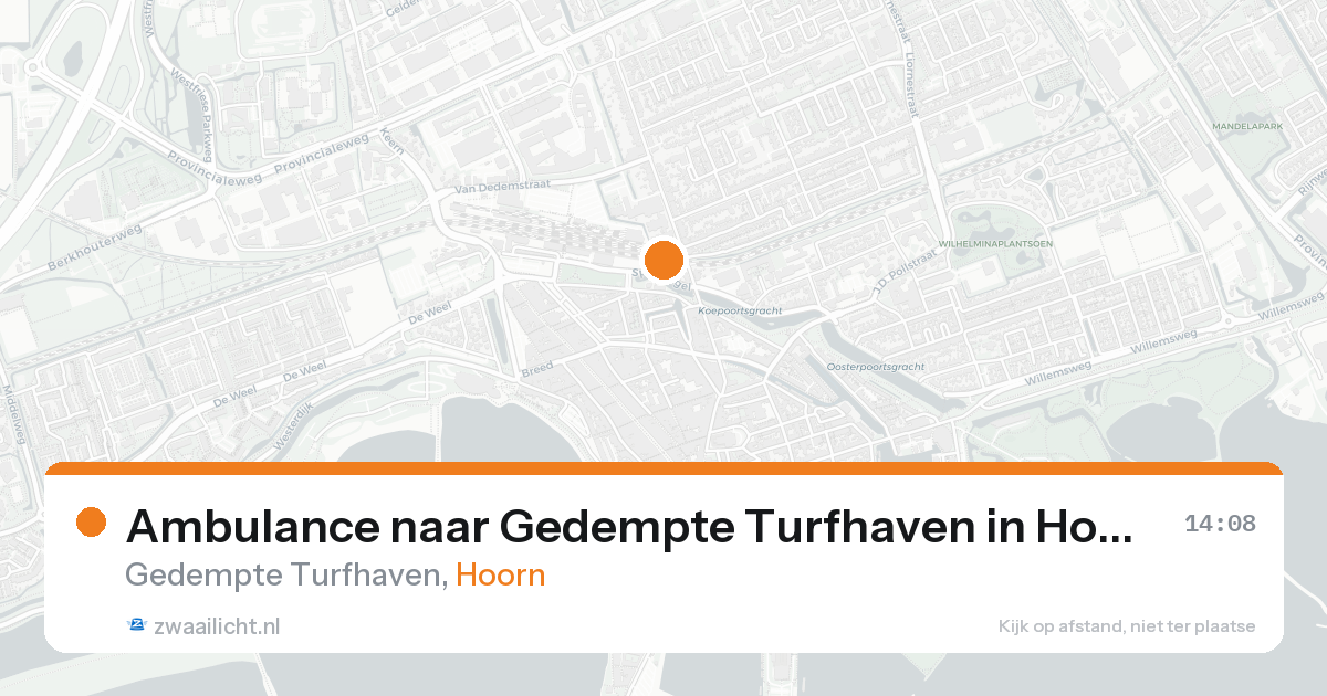 Ambulance naar Gedempte Turfhaven in Hoorn — 30 jan 2026