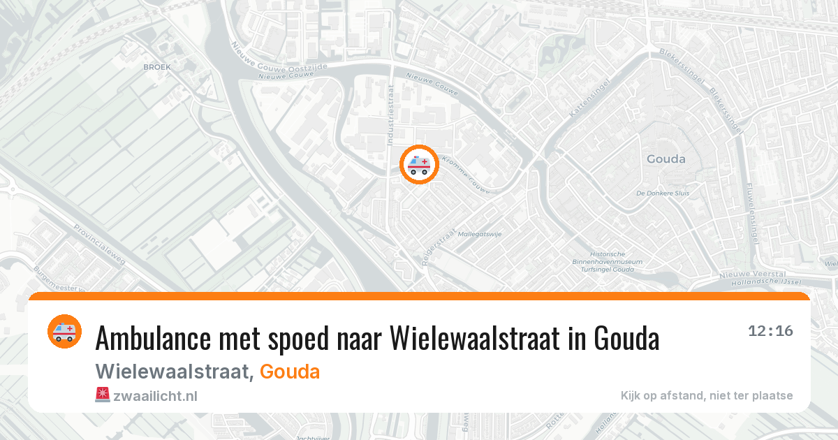 Ambulance met spoed naar Wielewaalstraat in Gouda — 3 feb 2026