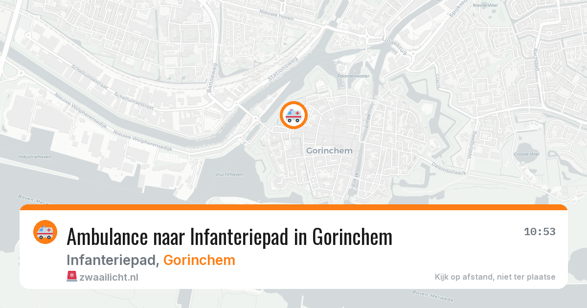 Ambulance naar Infanteriepad in Gorinchem — 22 jul 2026