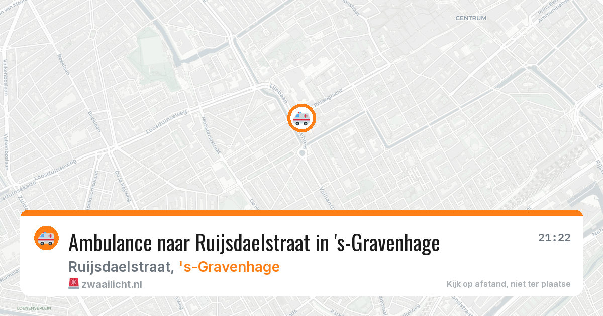 Ambulance naar Ruijsdaelstraat in 's-Gravenhage — 27 jun 2026