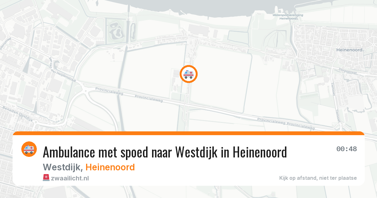 Ambulance met spoed naar Westdijk in Heinenoord — 12 mei 2026
