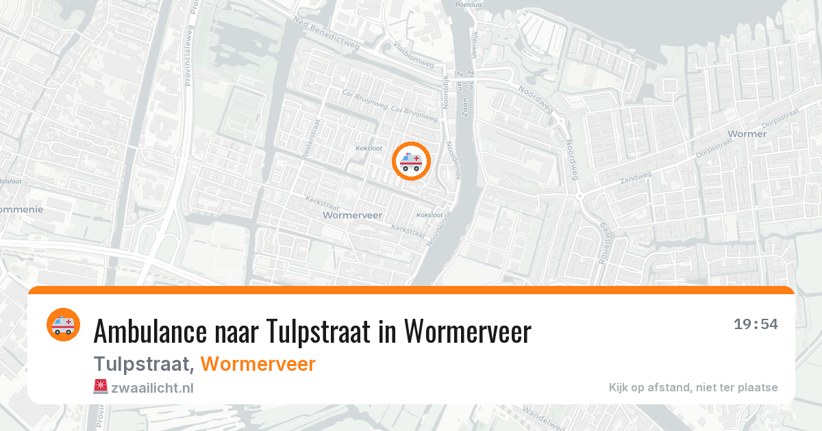 Ambulance naar Tulpstraat in Wormerveer — 10 apr 2026