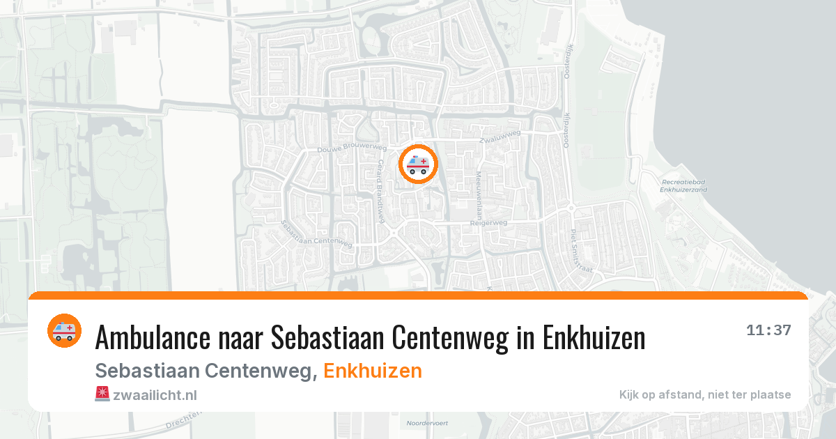 Ambulance naar Sebastiaan Centenweg in Enkhuizen — 4 jul 2026