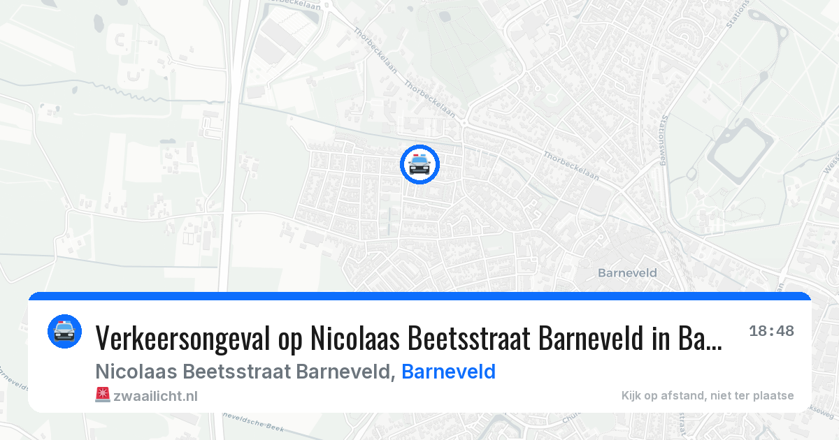 Verkeersongeval op Nicolaas Beetsstraat Barneveld in Barneveld — 15 apr 2026