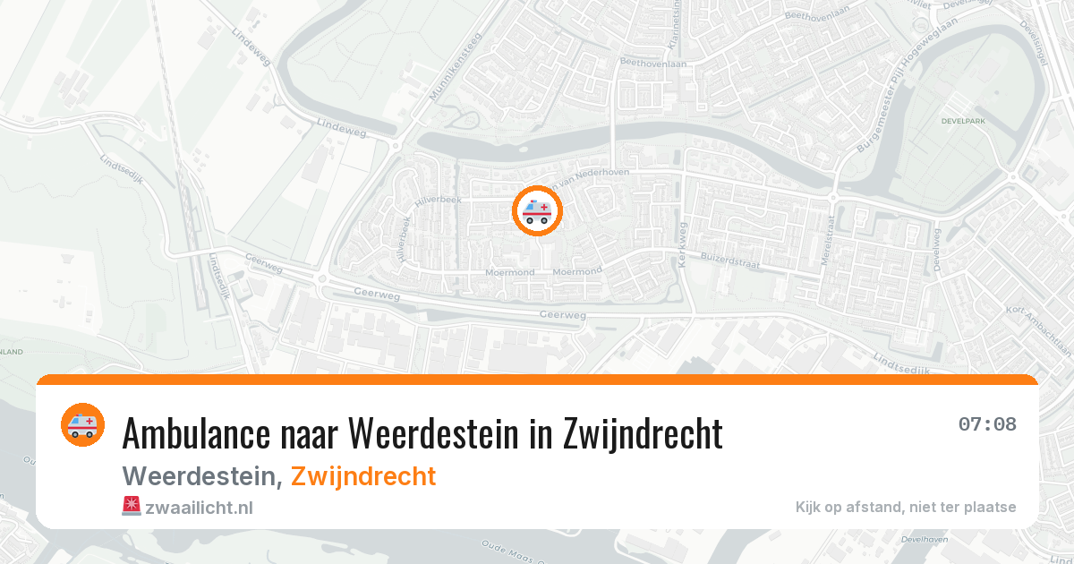Ambulance naar Weerdestein in Zwijndrecht — 9 feb 2026