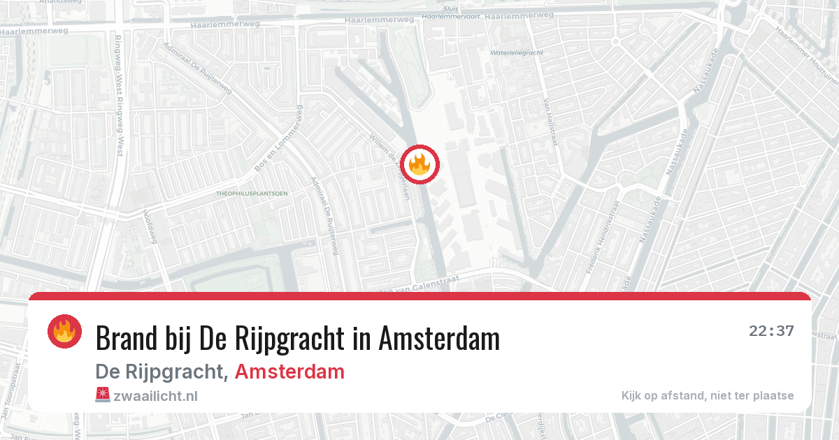 Brand bij De Rijpgracht in Amsterdam — 24 mei 2026