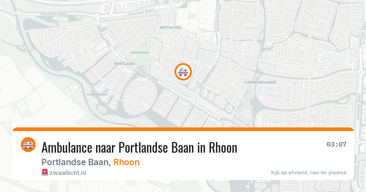 Ambulance naar Portlandse Baan in Rhoon — 2 apr 2026