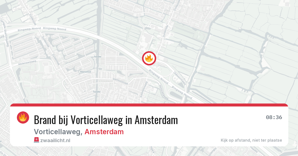 Brand bij Vorticellaweg in Amsterdam — 18 jun 2026
