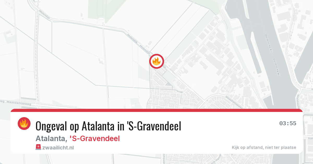 Ongeval op Atalanta in 'S-Gravendeel — 22 apr 2026