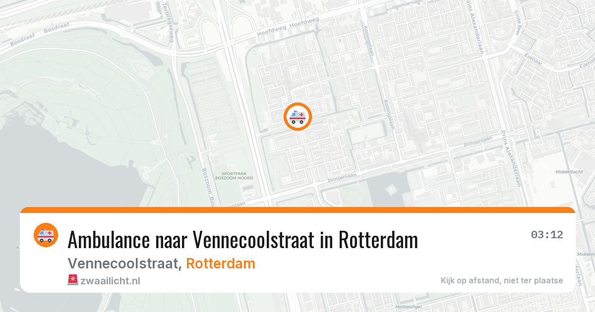 Ambulance naar Vennecoolstraat in Rotterdam — 13 mei 2026