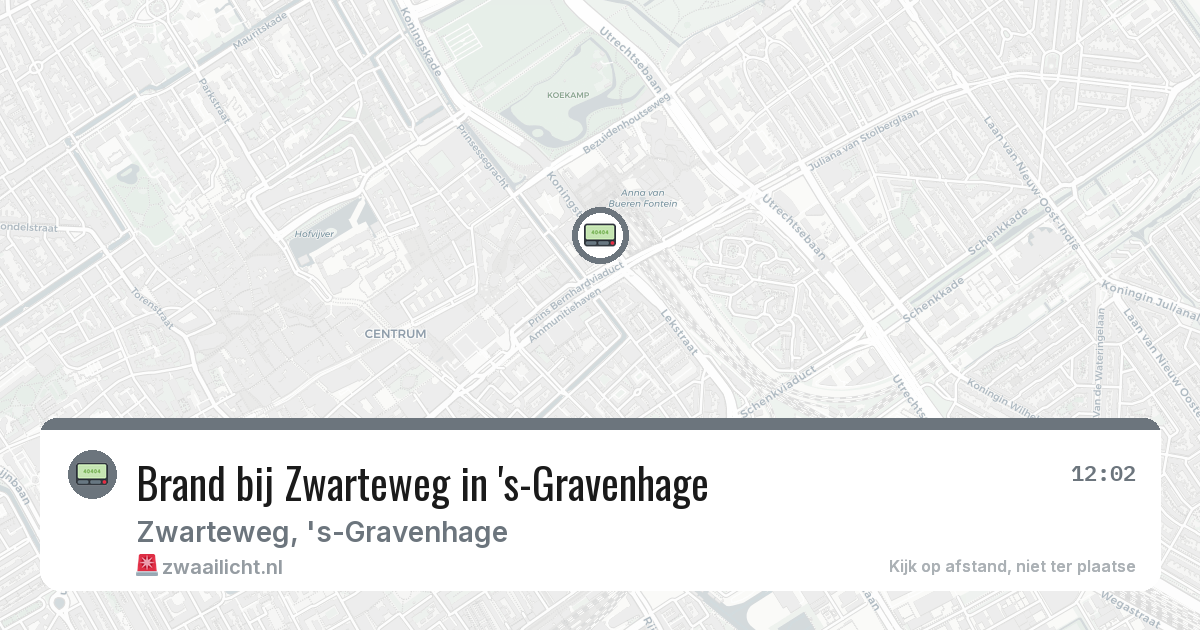 Brand bij Zwarteweg in 's-Gravenhage — 2 feb 2026