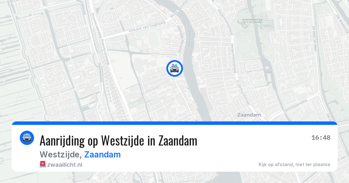 Aanrijding op Westzijde in Zaandam — 22 jun 2026