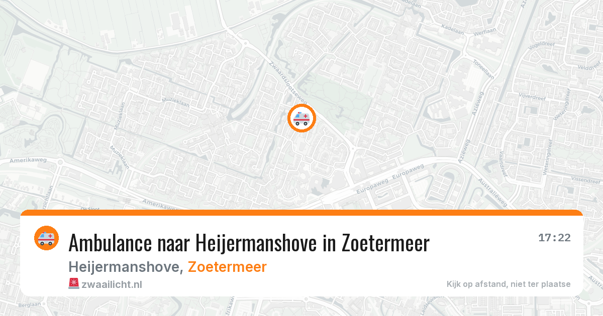 Ambulance naar Heijermanshove in Zoetermeer — 28 mei 2026