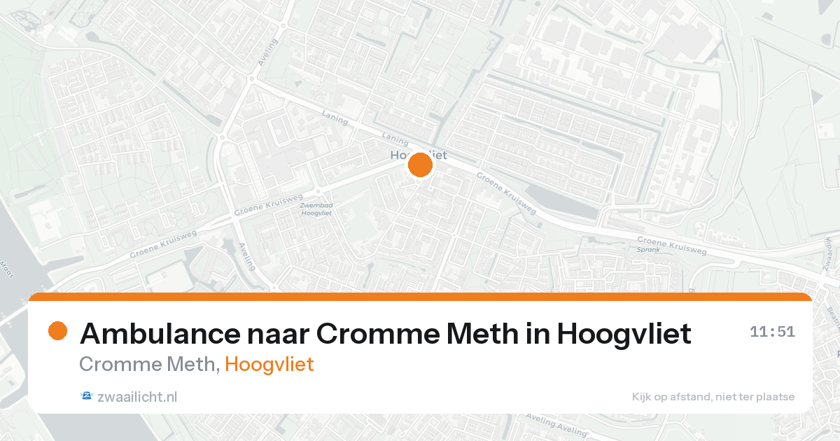 Ambulance naar Cromme Meth in Hoogvliet — 31 jan 2026