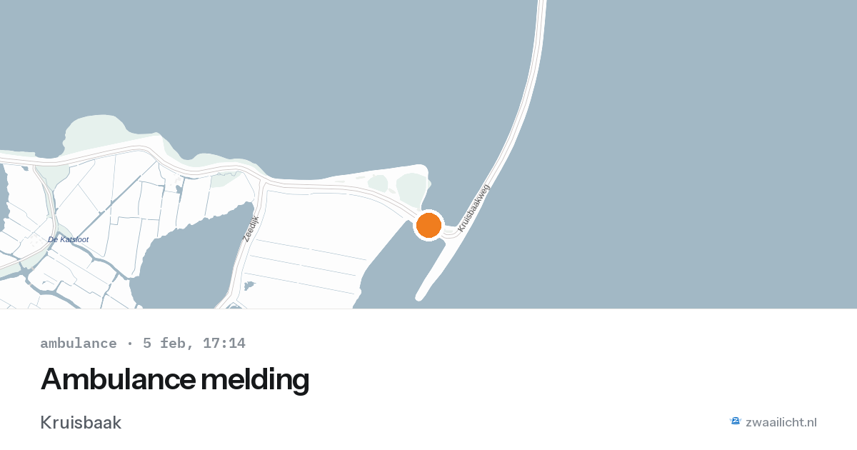 Ambulance melding — 5 feb 2026