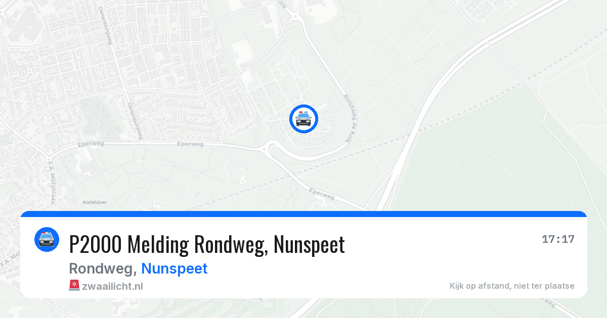 P2000 Melding Rondweg, Nunspeet — 30 mei 2026
