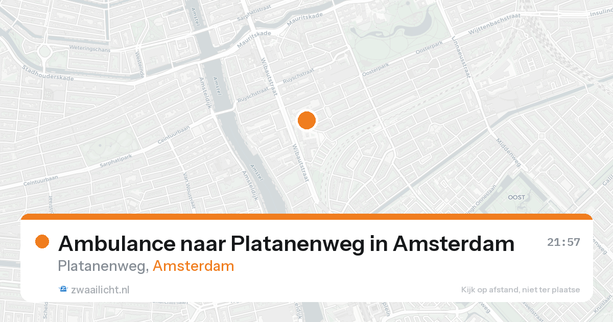 Ambulance naar Platanenweg in Amsterdam — 23 mei 2026