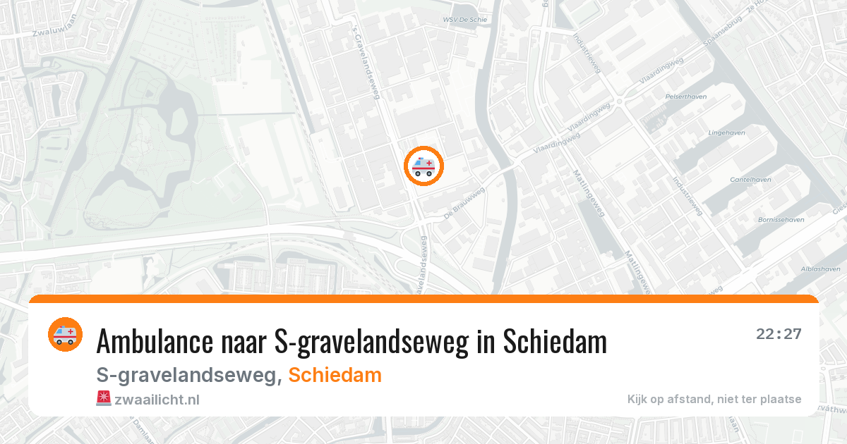 Ambulance naar S-gravelandseweg in Schiedam — 15 mrt 2026