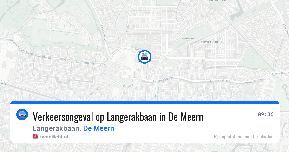 Verkeersongeval op Langerakbaan in De Meern — 26 mei 2026