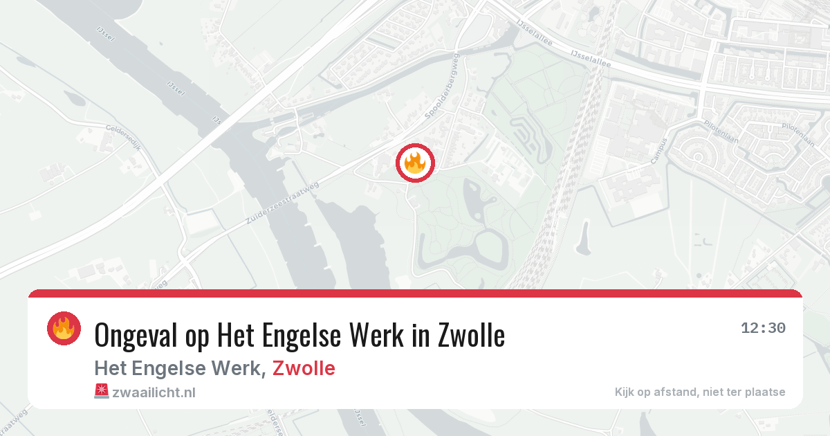 Ongeval op Het Engelse Werk in Zwolle — 20 jun 2026