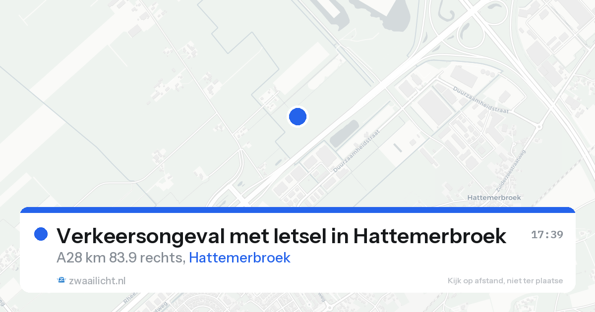 Verkeersongeval met letsel in Hattemerbroek — 19 aug 2026