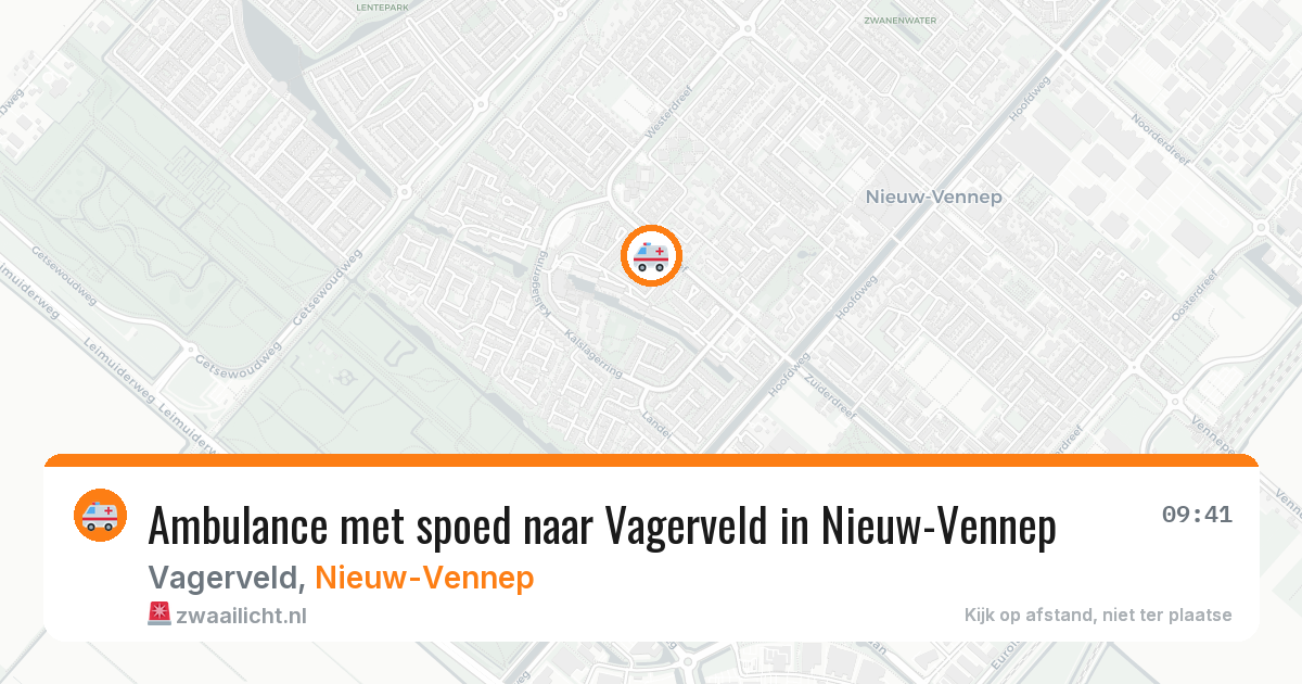 Ambulance met spoed naar Vagerveld in Nieuw-Vennep — 14 apr 2026
