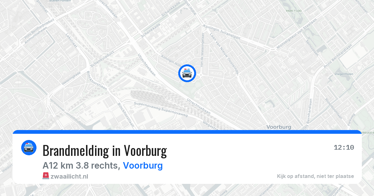 Brandmelding in Voorburg — 12 aug 2026