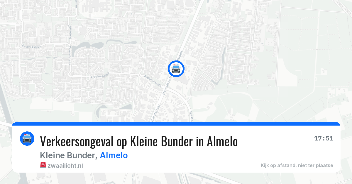 Verkeersongeval op Kleine Bunder in Almelo — 30 apr 2026