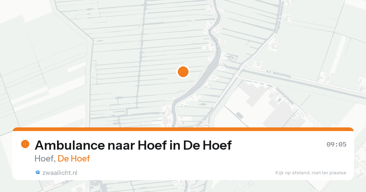 Ambulance naar Hoef in De Hoef — 11 aug 2026