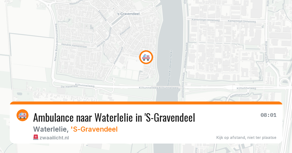 Ambulance naar Waterlelie in 'S-Gravendeel — 18 mrt 2026