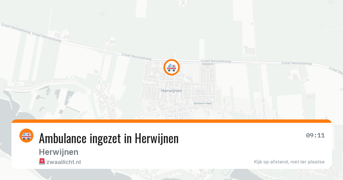 Ambulance ingezet in Herwijnen — 22 mei 2026