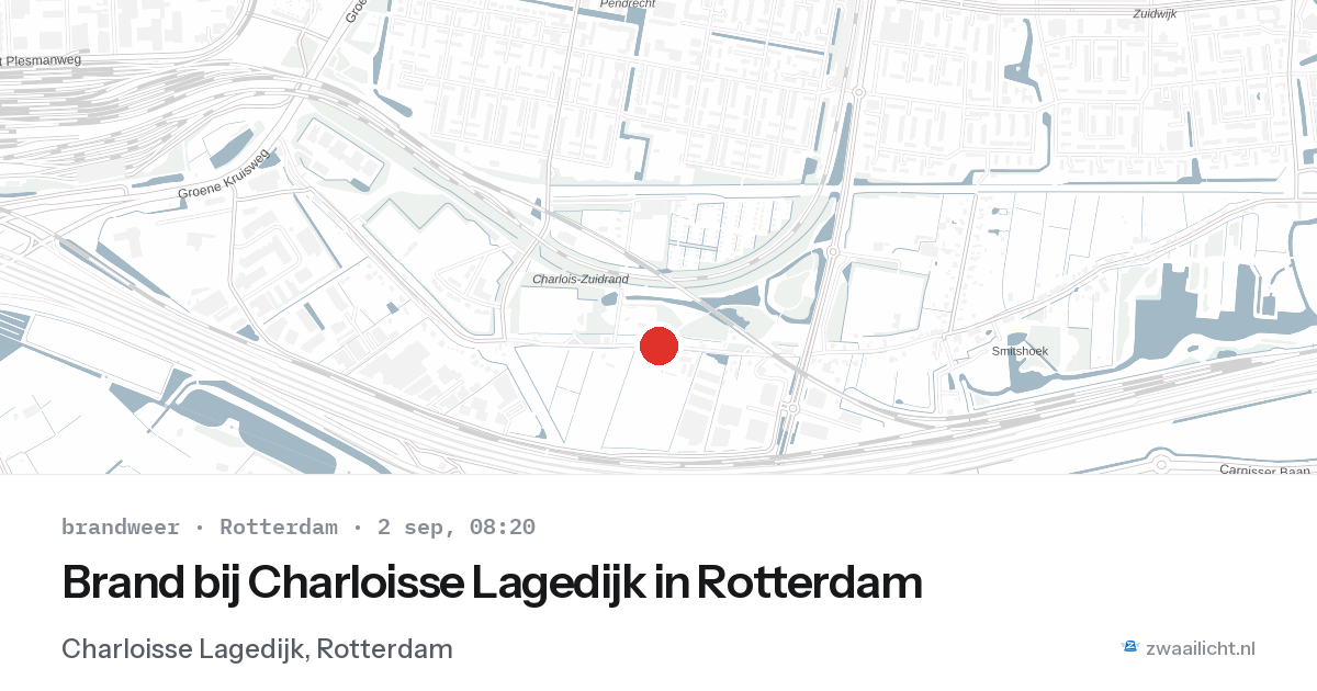 Brand bij Charloisse Lagedijk in Rotterdam — 2 sep 2026