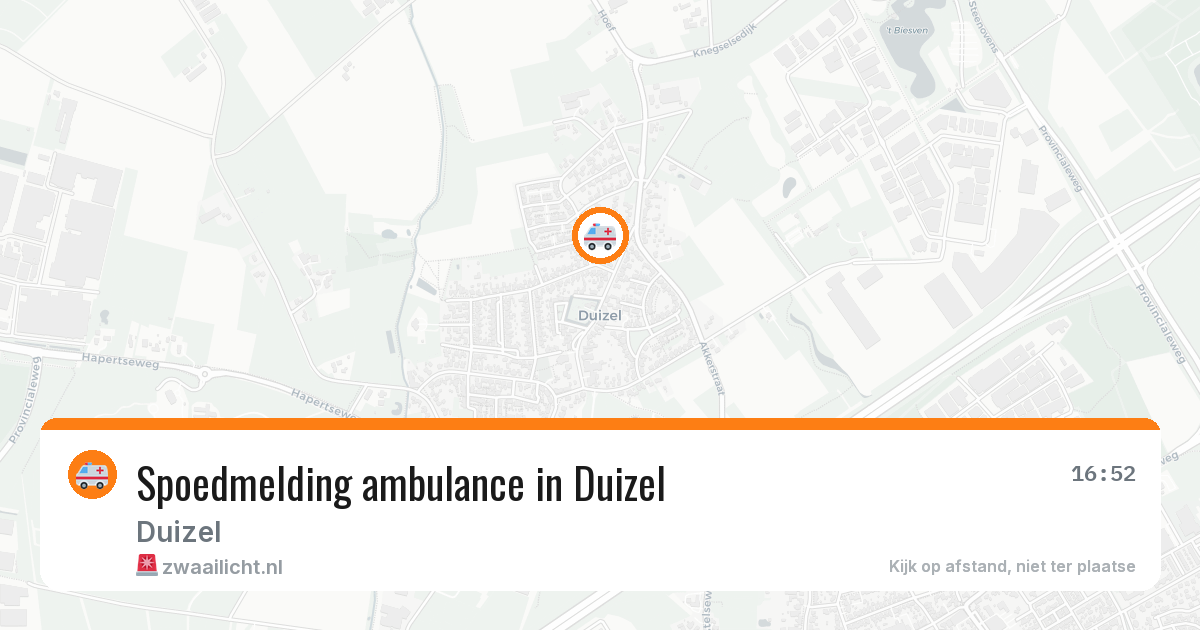 Spoedmelding ambulance in Duizel — 10 feb 2026