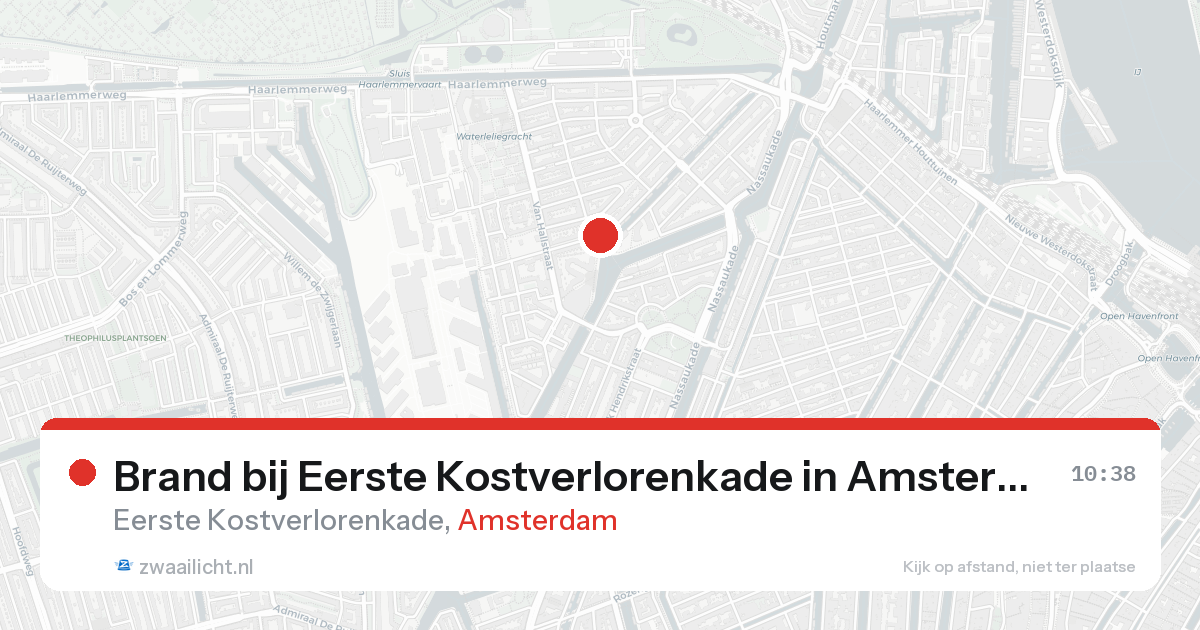 Brand bij Eerste Kostverlorenkade in Amsterdam — 21 aug 2026