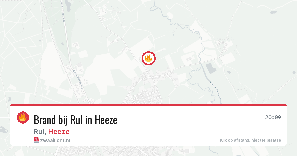 Brand bij Rul in Heeze — 28 jun 2026