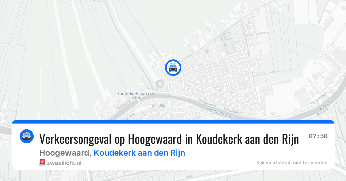 Verkeersongeval op Hoogewaard in Koudekerk aan den Rijn — 29 jun 2026