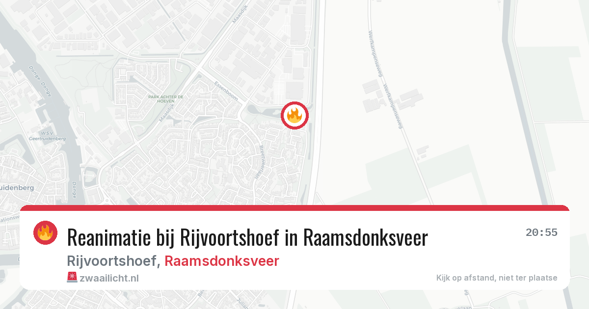 Reanimatie bij Rijvoortshoef in Raamsdonksveer — 4 jul 2026