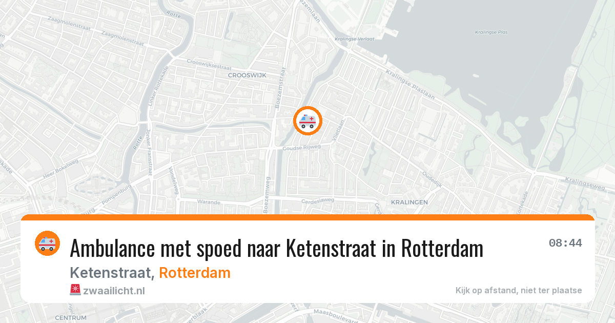 Ambulance met spoed naar Ketenstraat in Rotterdam — 2 jul 2026