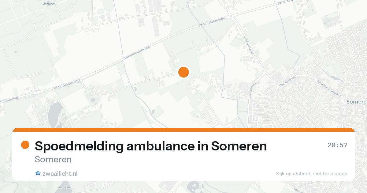 Spoedmelding ambulance in Someren — 24 jun 2026