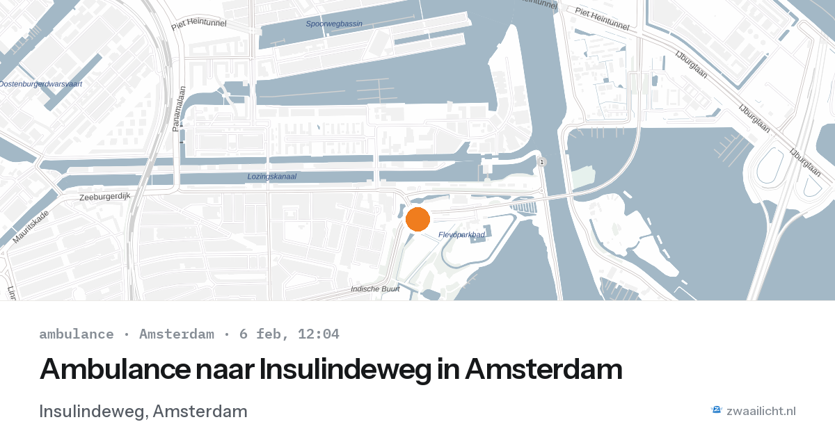Ambulance naar Insulindeweg in Amsterdam — 6 feb 2026