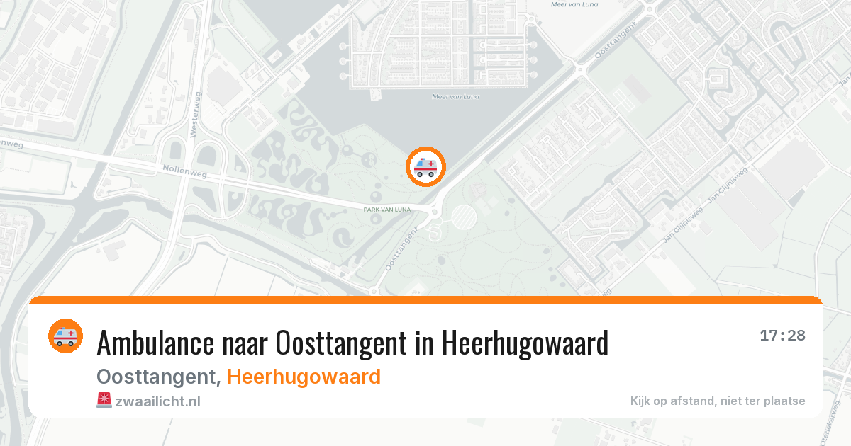 Ambulance naar Oosttangent in Heerhugowaard — 2 jul 2026