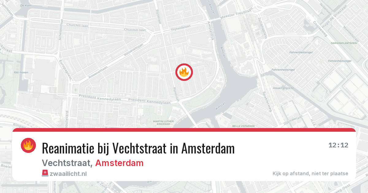 Reanimatie bij Vechtstraat in Amsterdam — 29 jun 2026