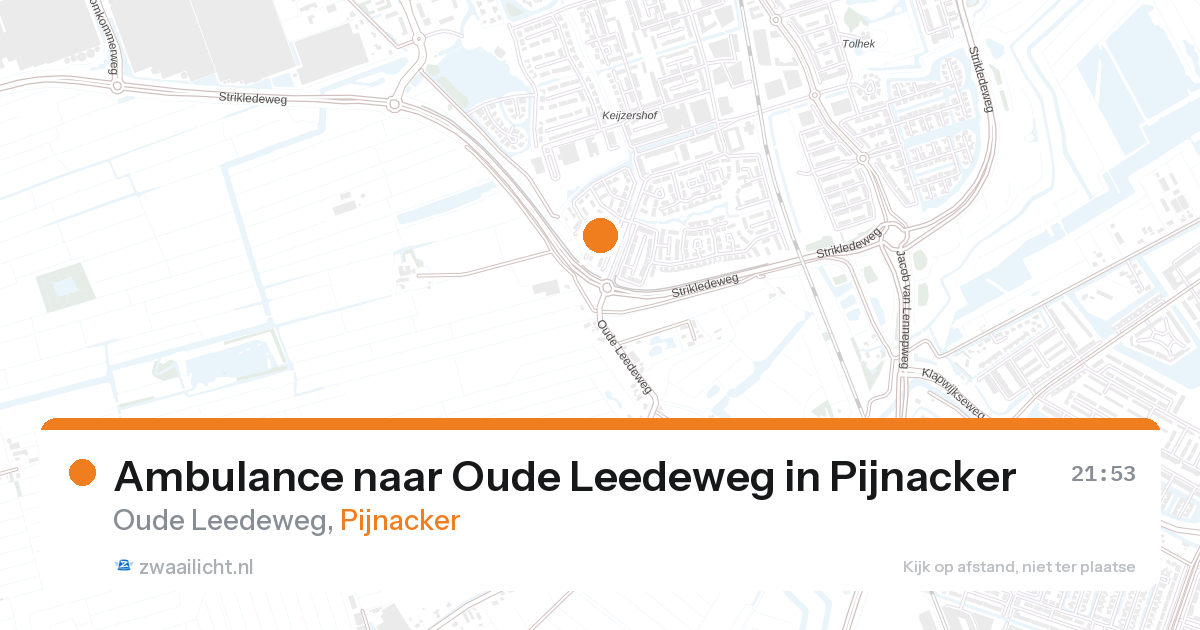 Ambulance naar Oude Leedeweg in Pijnacker — 26 jun 2026