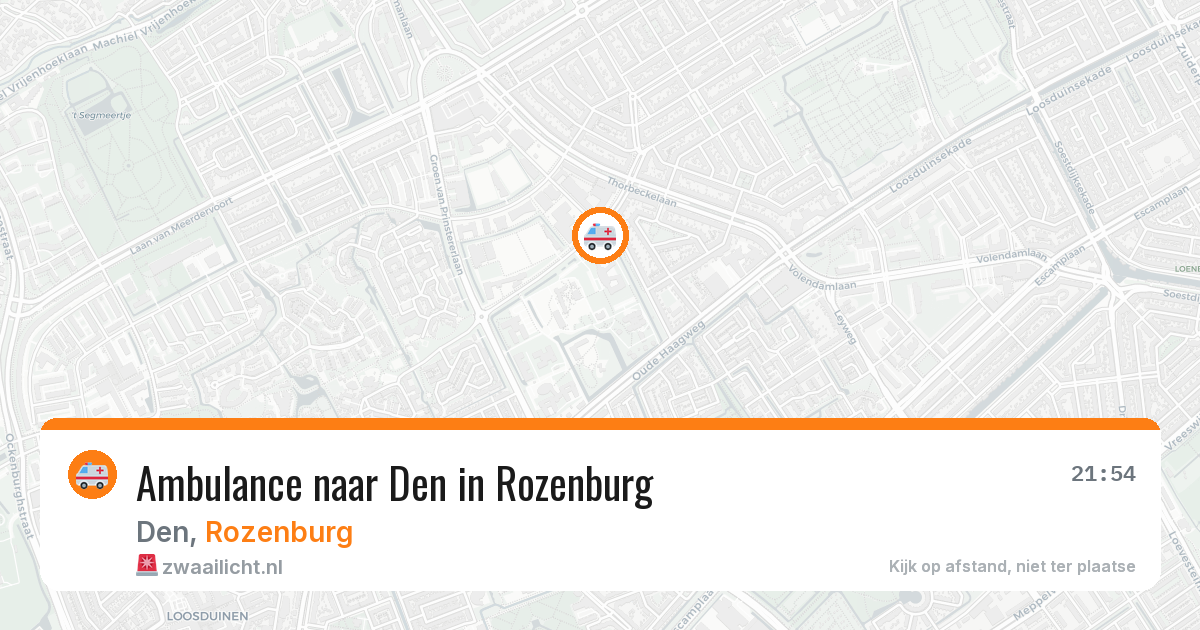 Ambulance naar Den in Rozenburg — 13 jul 2026