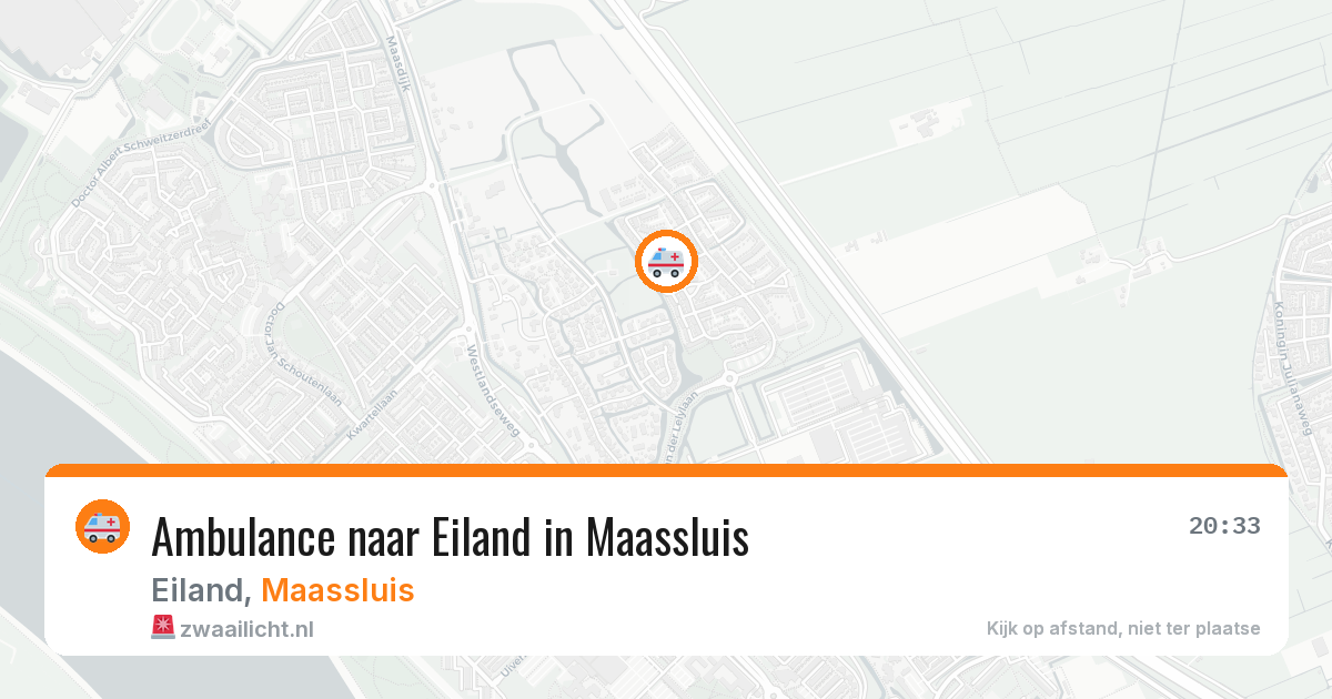 Ambulance naar Eiland in Maassluis — 2 jul 2026