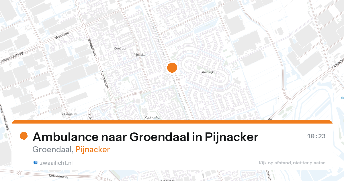 Ambulance naar Groendaal in Pijnacker — 10 jun 2026