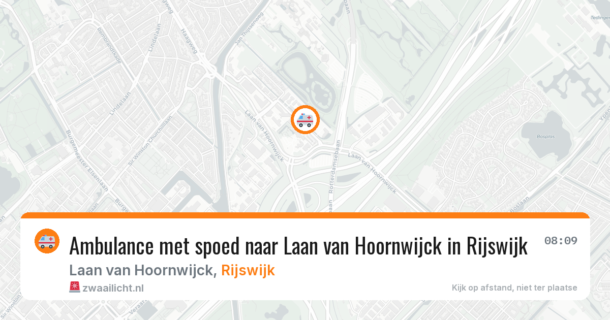 Ambulance met spoed naar Laan van Hoornwijck in Rijswijk — 18 mrt 2026