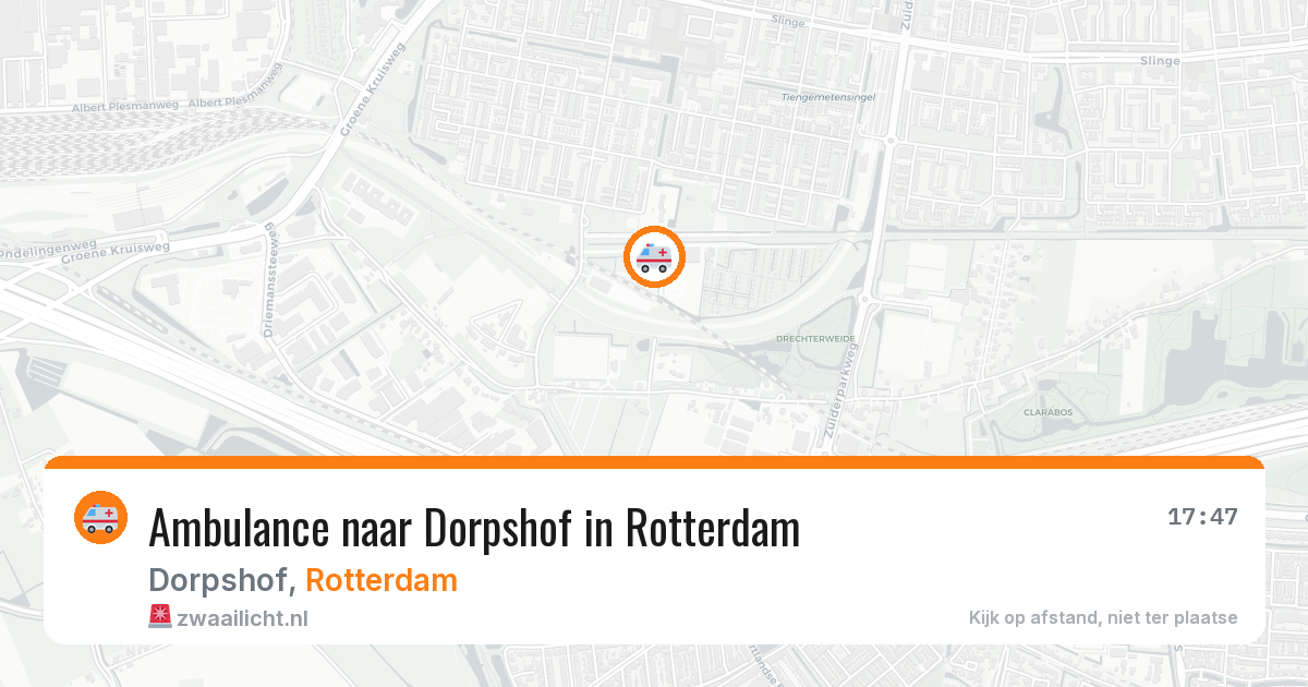 Ambulance naar Dorpshof in Rotterdam — 31 mrt 2026