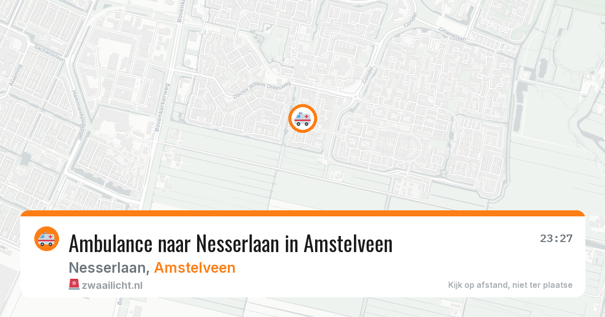 Ambulance naar Nesserlaan in Amstelveen — 14 jun 2026