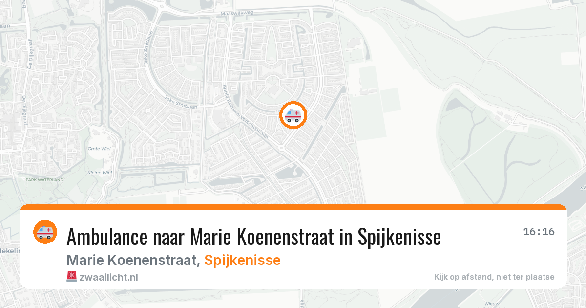 Ambulance naar Marie Koenenstraat in Spijkenisse — 10 jun 2026